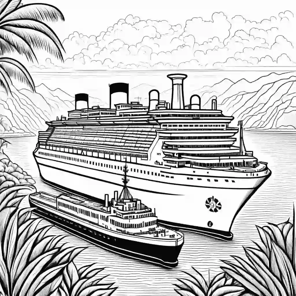 The Panama Canal coloring pages